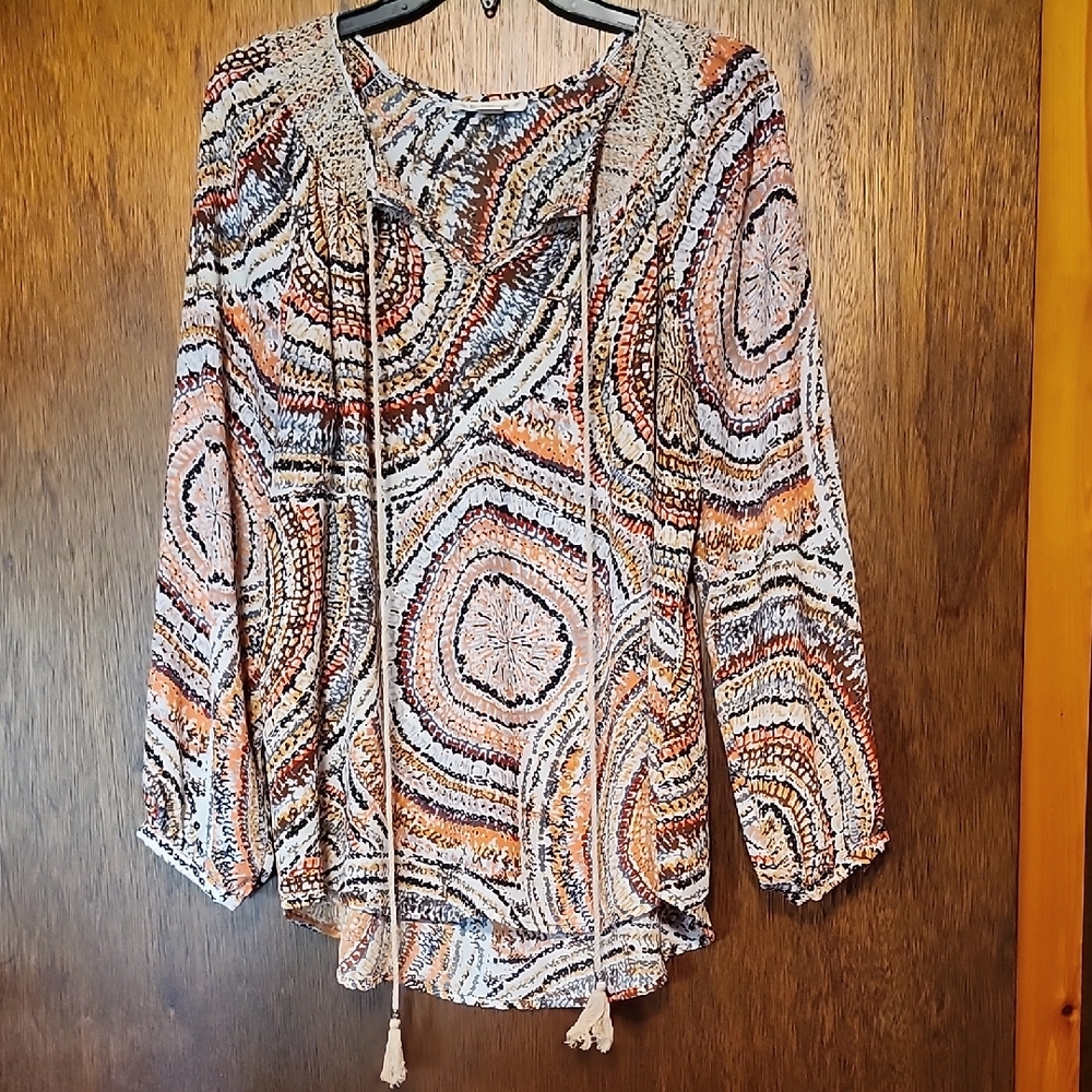 Ruff Hewn Multicolor Patterned Blouse